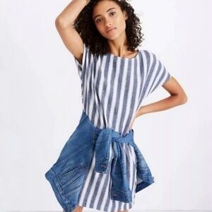 Madewell Button-back Stripe Dress